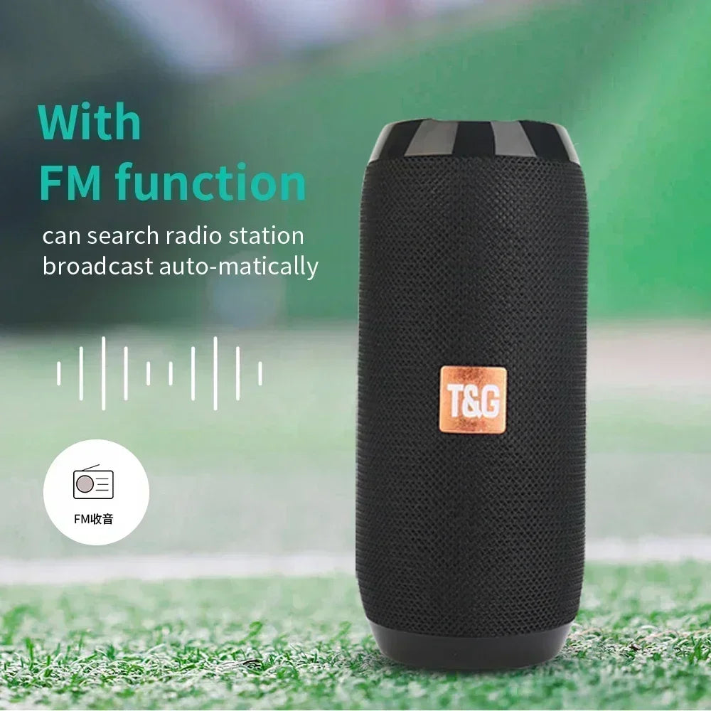 Portable Speaker Wireless Bluetooth-Compatible Subwoofer Outdoor Waterproof Loudspeaker Stereo Surround Support FM Radiotf